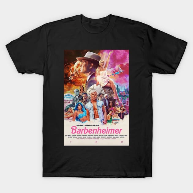 barbie x oppenheimer movie T-Shirt by karaokes